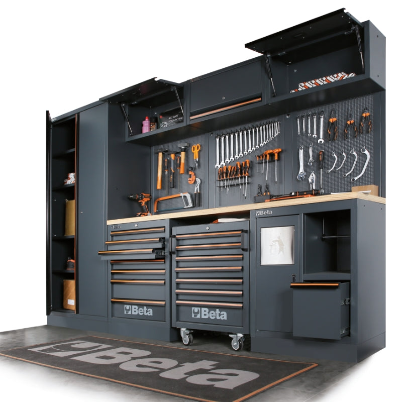 Fixed Module with 7 Drawers and Storage Compartment for Workbench - BetaC45PRO C45PRO M7A/W