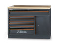Fixed Module with 7 Drawers and Storage Compartment for Workbench - BetaC45PRO C45PRO M7A/W