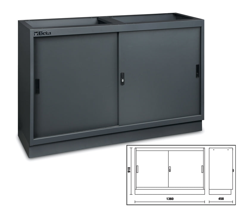 Fixed Module with 2 Doors and Adjustable Shelf for Workshop - BetaC45PRO C45PRO MAL