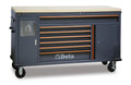 Work Station Roller Cab with 7 Drawers and Built-In Waste Bin - BetaC45PRO C45PRO MWS/W