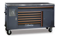 Work Station Roller Cab with 7 Drawers and Built-In Waste Bin - BetaC45PRO C45PRO MWS/X