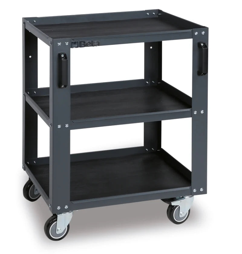 3-Tier Tool Trolley with Adjustable Middle Shelf for Workshop - BetaC45PRO C45PRO T3