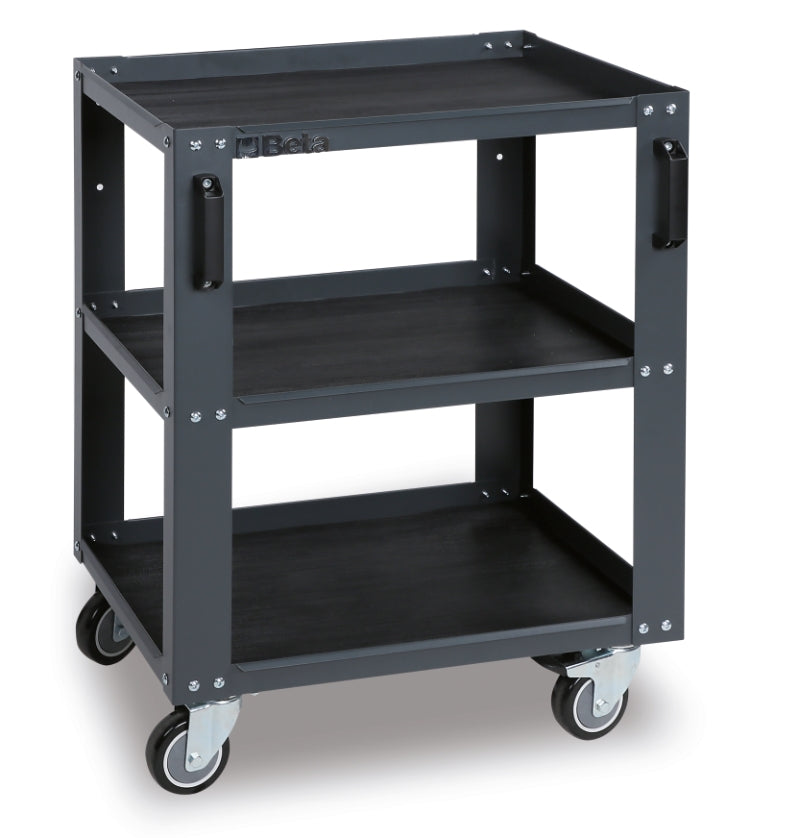 3-Tier Tool Trolley with Adjustable Middle Shelf for Workshop - BetaC45PRO C45PRO T3