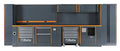 Comprehensive Workshop Equipment Set with Cabinets, Workbenches, Mobile Roller Cab, Tool Panels, 5.4x2.00x0.76m - BetaRSC55 C55