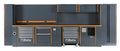 Comprehensive Workshop Equipment Set with Cabinets, Workbenches, Mobile Roller Cab, Tool Panels, 5.4x2.00x0.76m - BetaRSC55 C55