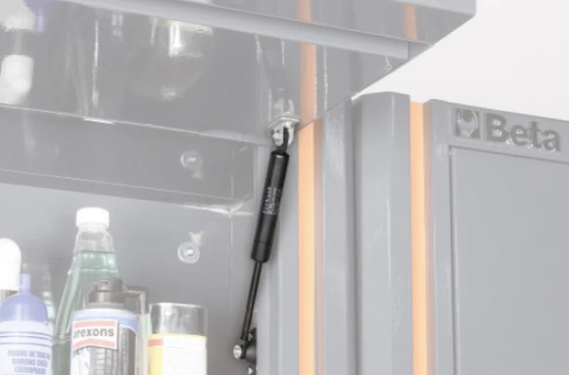 Workshop Equipment Set with Two-Door Cabinet, Workbench, 7-Drawer Module, Service Module, Tool Panel, 2.85x2.00x0.76m - BetaRSC55 C55AB