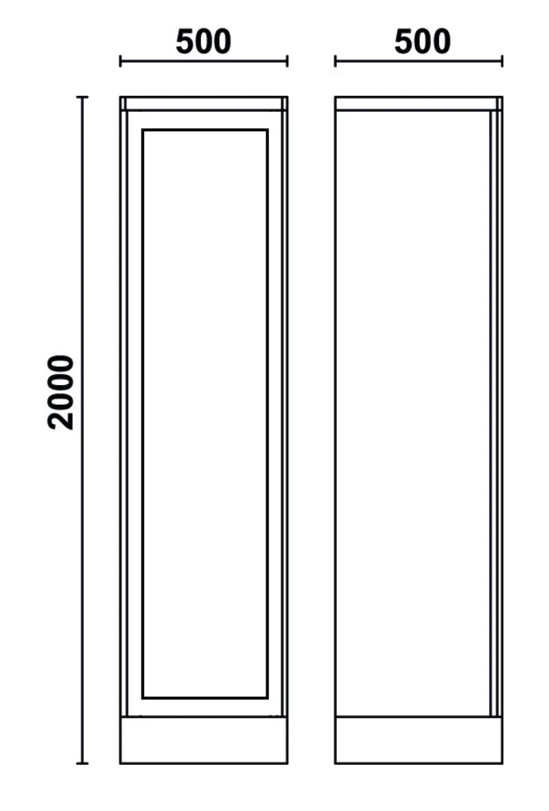 Tool Cabinet with Clear Polycarbonate Door, 1798x497x403mm, Adjustable Shelves, Lockable - BetaRSC55 C55AT1