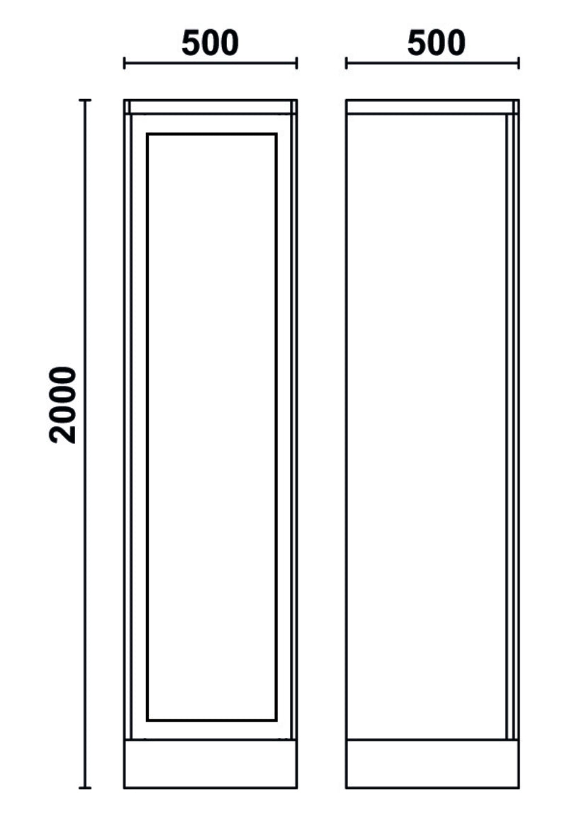 Tool Cabinet with Clear Polycarbonate Door, 1798x497x403mm, Adjustable Shelves, Lockable - BetaRSC55 C55AT1
