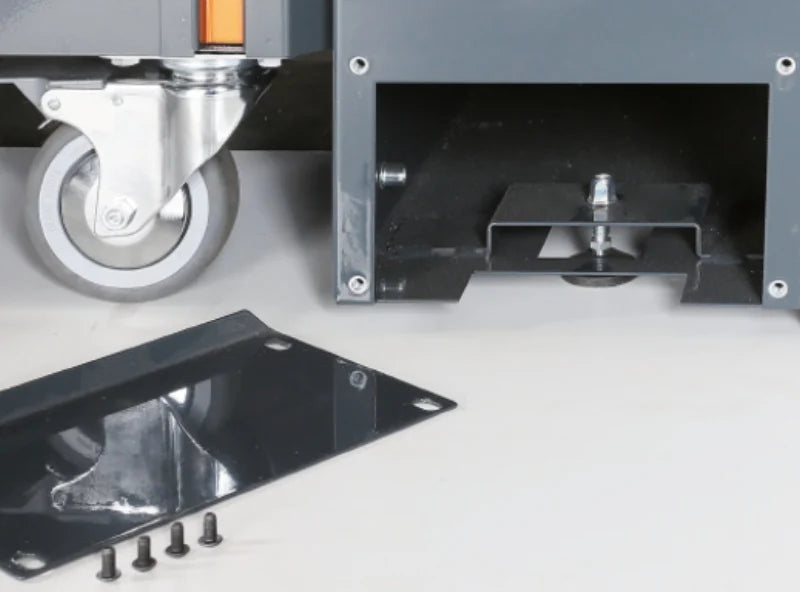 2.8m Workbench with Shockproof PVC Coated Worktop, Vice Holes, Adjustable Feet - BetaRSC55 C55BG/2,8