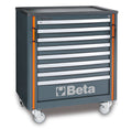 Roller Cabinet Module with 8 Drawers, Ball Bearing Slides, Central Lock, 588x367mm Drawers, 100mm Castors - BetaRSC55 C55C8
