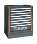Fixed Module with 8 Drawers, Ball Bearing Slides, Central Lock, 588x367mm Drawers - BetaRSC55 C55M8