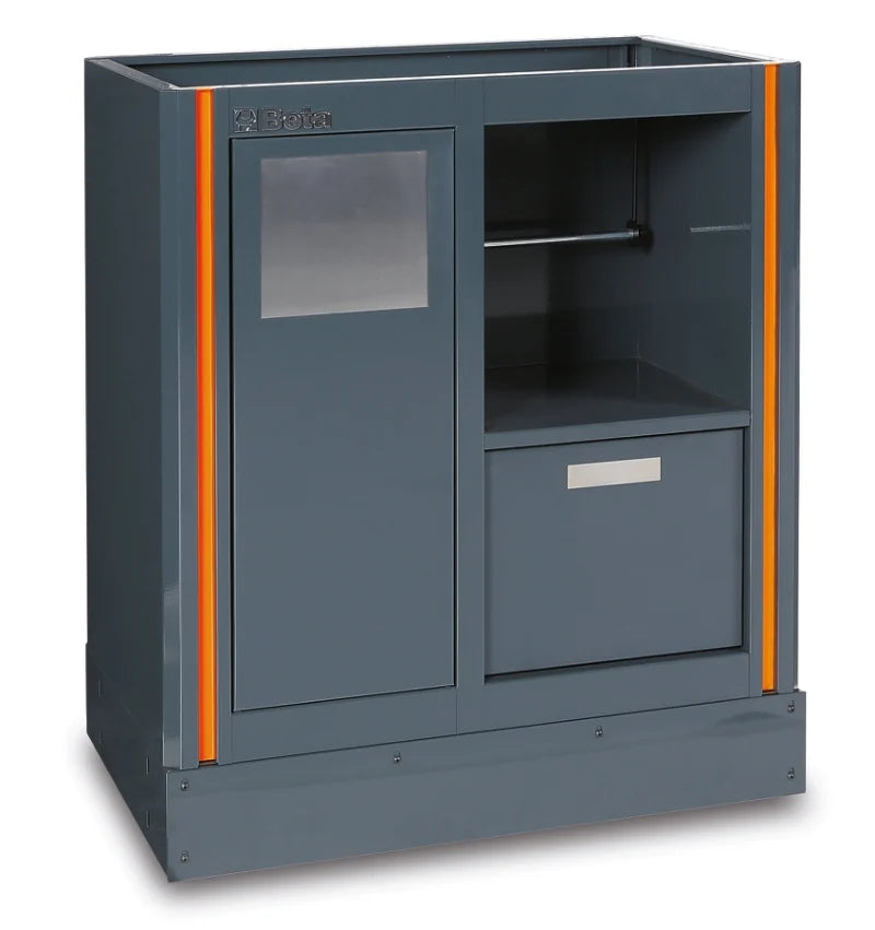 Fixed Service Module with Waste Bin, Paper Roll Compartment, 305x270mm Storage Drawer - BetaRSC55 C55MS