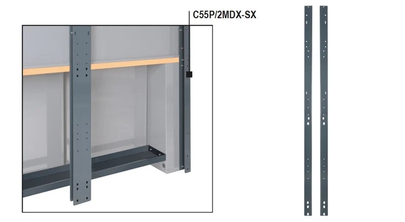 Right/Left Wall Uprights Pair - BetaRSC55 C55P/2MDX-SX
