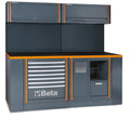 WORKSTATION WORKBENCH 7-DRAWER SERVICE MODULE TOOL WALL 2 CABINETS BETA C55PB-PRO 7
