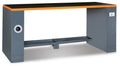 2m Workbench with Shockproof PVC Worktop, Built-In Sockets, Hose Reel, Adjustable Feet, 2050x700mm - BetaRSC55 C55PRO BG/2