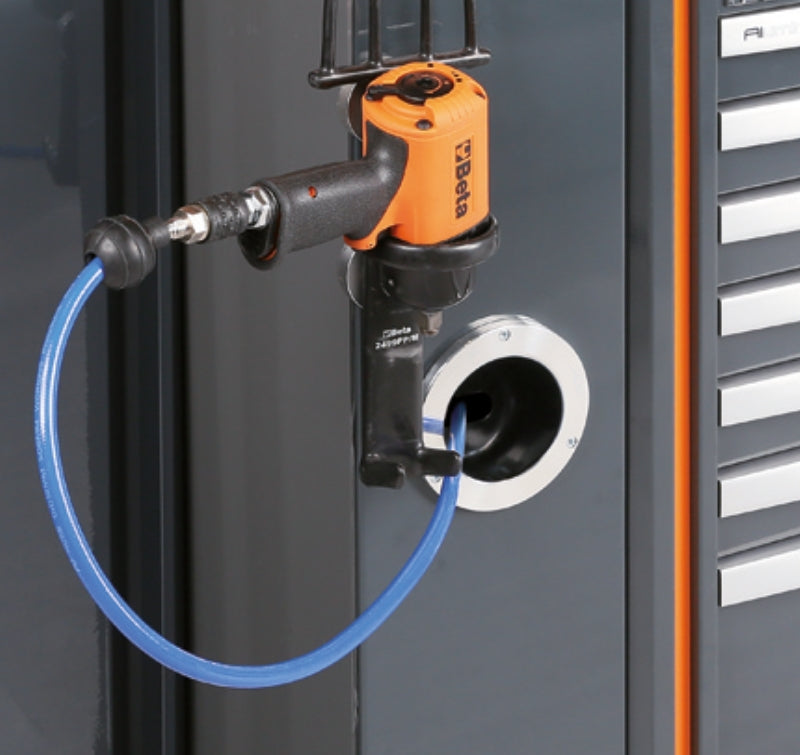 2m Workbench with Shockproof PVC Worktop, Built-In Sockets, Hose Reel, Adjustable Feet, 2050x700mm - BetaRSC55 C55PRO BO/2