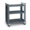 Trolley with 3 Antislip Rubber Tops, Ergonomic Handle, 100mm Castors, 200kg Load Capacity - BetaRSC55 C55T3
