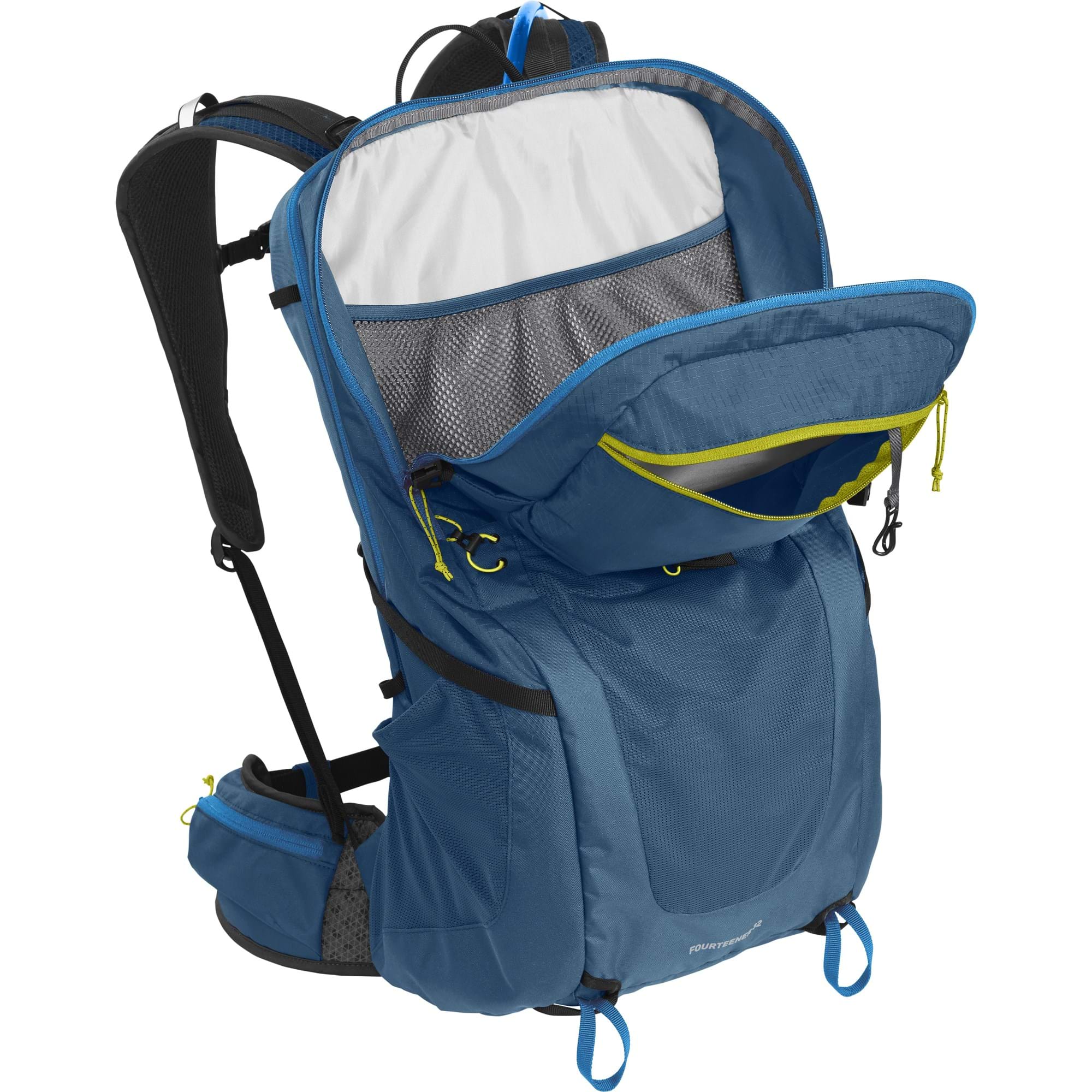 CAMELBAK FOURTEENER 32 HYDRATION PACK 2023: GIBRALTAR NAVY/SUMMER LIME 32L CBFOUR32