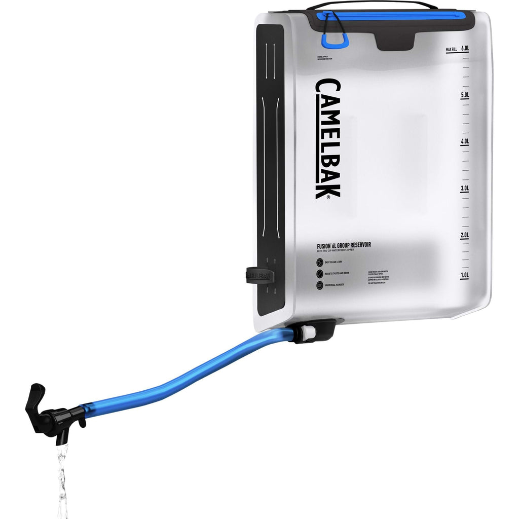 CAMELBAK FUSION 6L GROUP RESERVOIR WITH TRU ZIP WATERPROOF ZIPPER 2022: CLEAR 6L CBFUSION6
