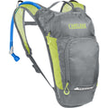 CAMELBAK KIDS' MINI M.U.L.E. HYDRATION PACK 3L WITH 1.5L RESERVOIR 2023: METAL GREY/GREEN CBKMMB5