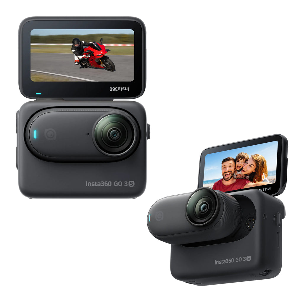 INSTA360 GO 3S 128GB 4K ACTION CAMERA BUNDLE WITH IN-HELMET & POV MOUNTS - CINSAATA