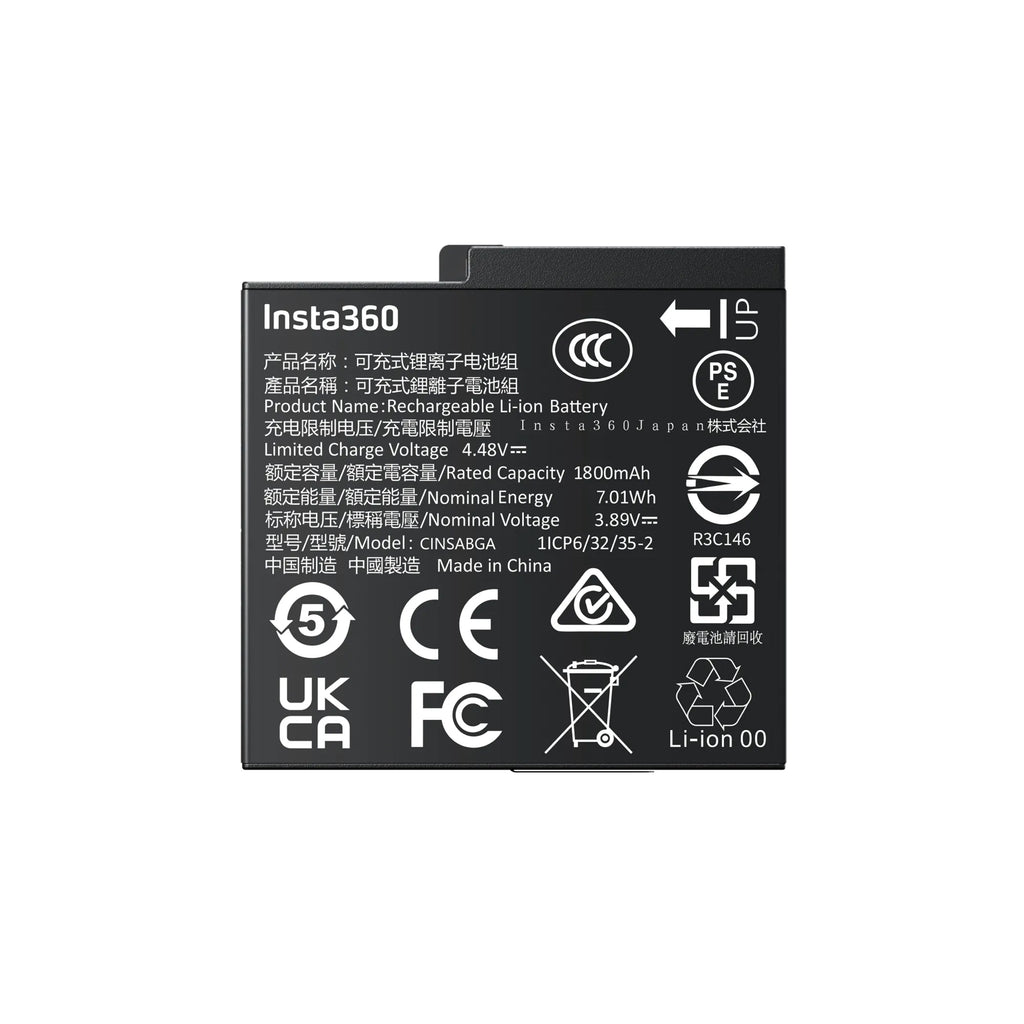 INSTA360 ACE PRO 2 RECHARGEABLE SPARE/REPLACEMENT BATTERY - CINSABGA