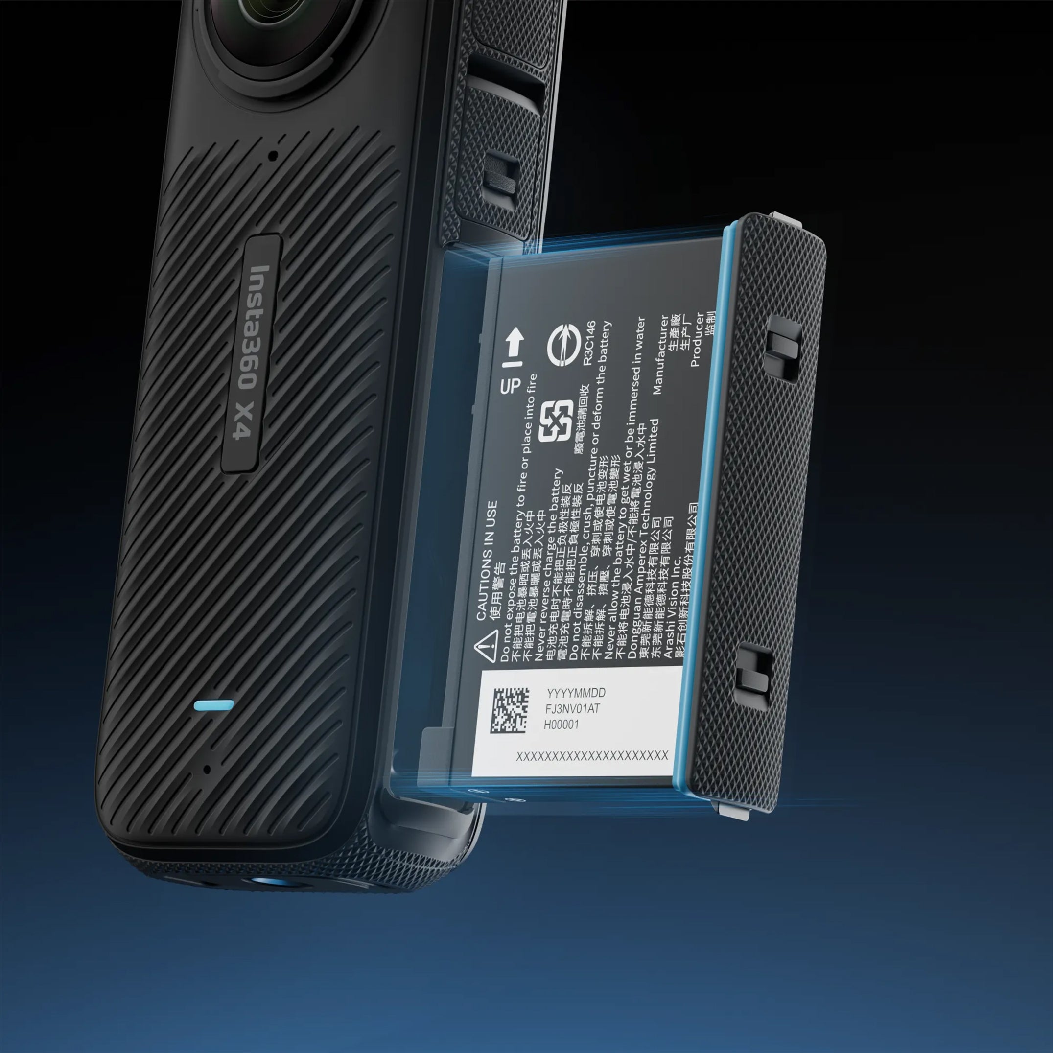 INSTA360 X4 2290MAH RECHARGEABLE SPARE/REPLACEMENT BATTERY - CINSBBMA