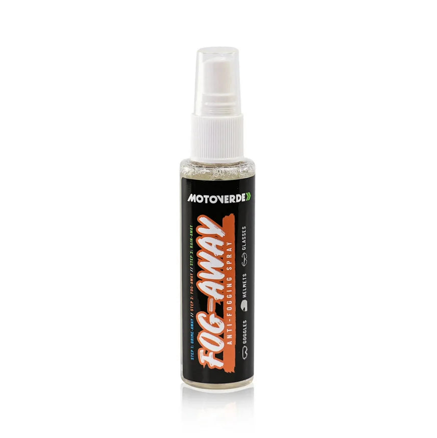 75ml x 12 Motoverde Fog-Away Anti-Fog Visor, Lens and Goggle Treatment Counter Display Pack