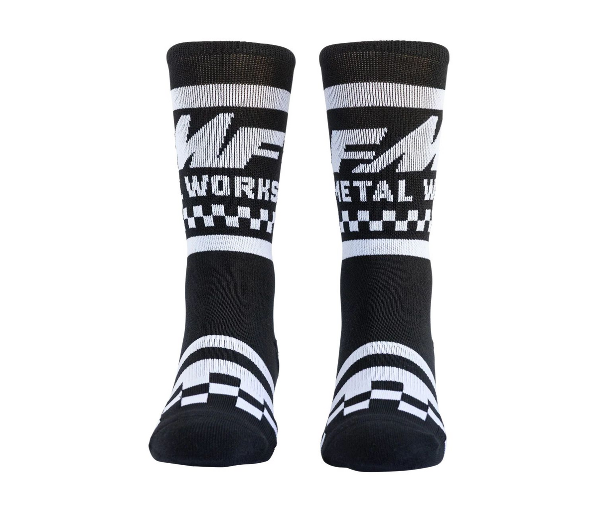 FMF Metal Works Socks - Black - One Size - FA25194900