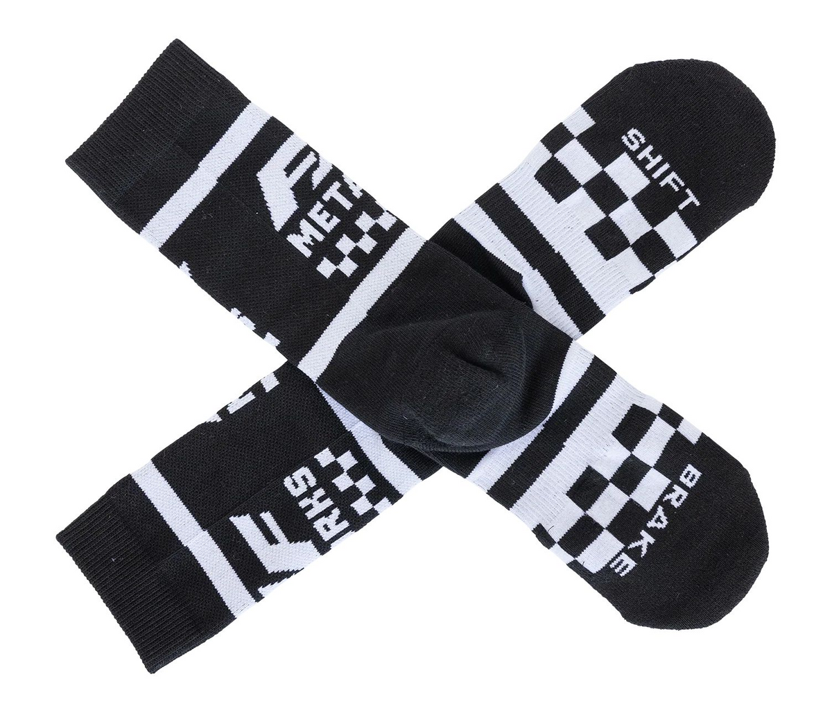 FMF Metal Works Socks - Black - One Size - FA25194900