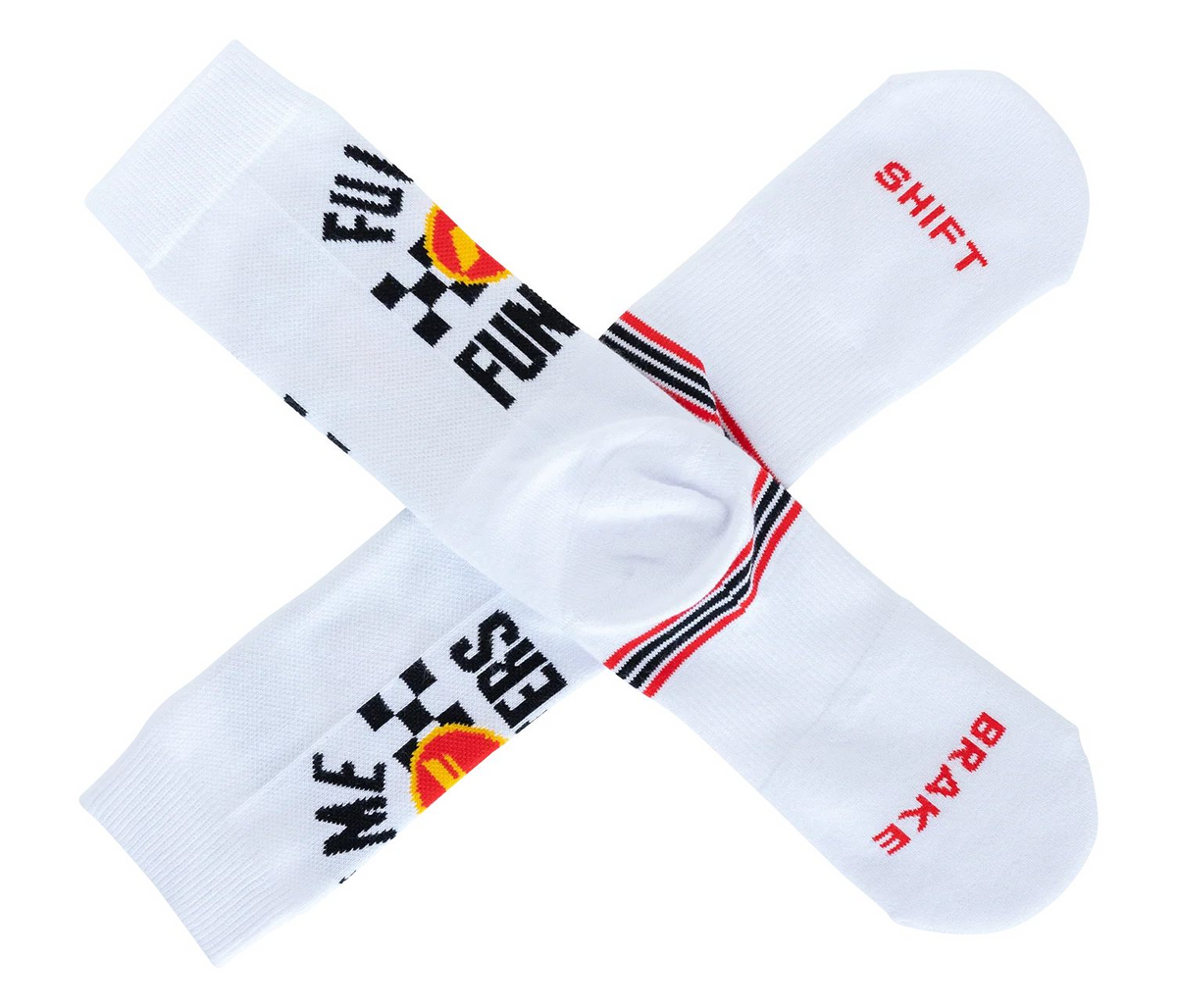FMF Full Time Socks - White - One Size - FA25194901