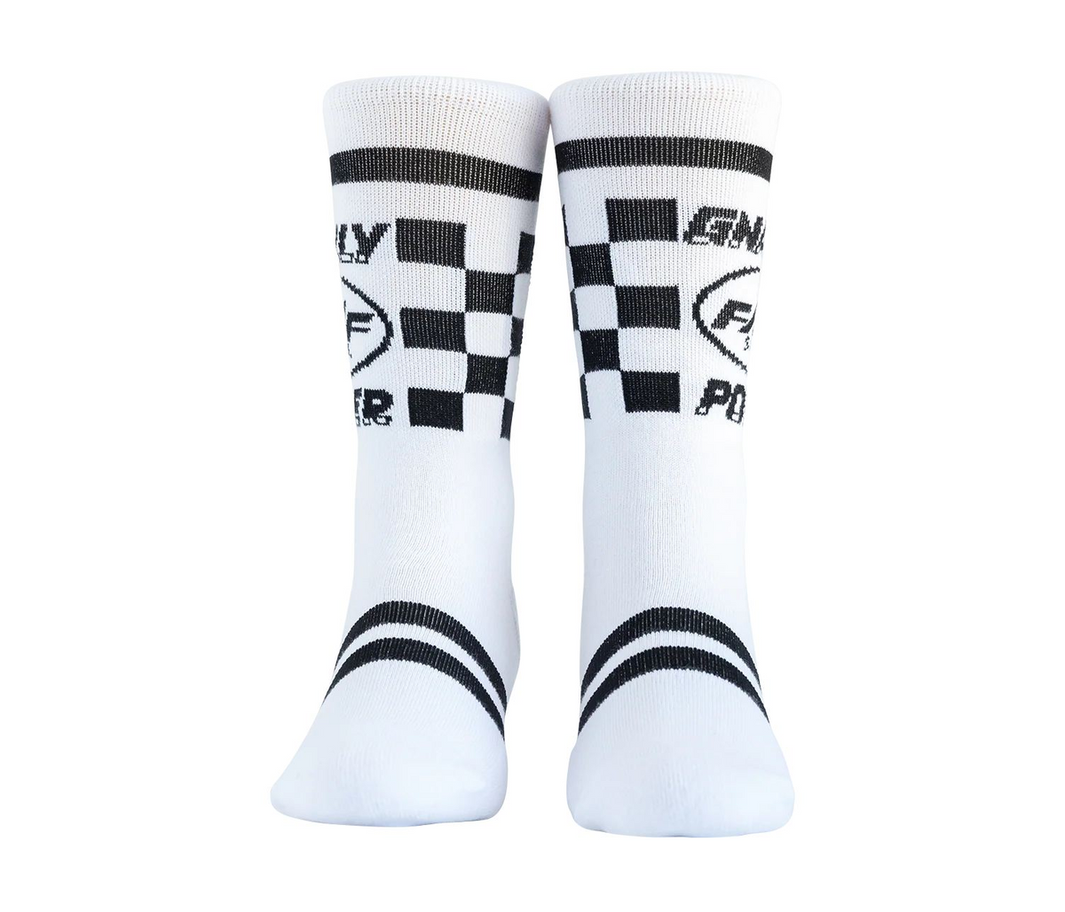 FMF Gnarly Power Socks - White - One Size - FA25194903