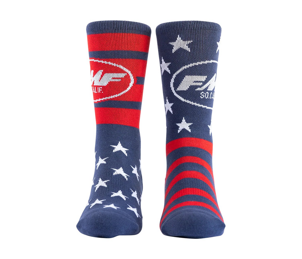 FMF Stars and Bars Socks - Navy - One Size - FA25194904