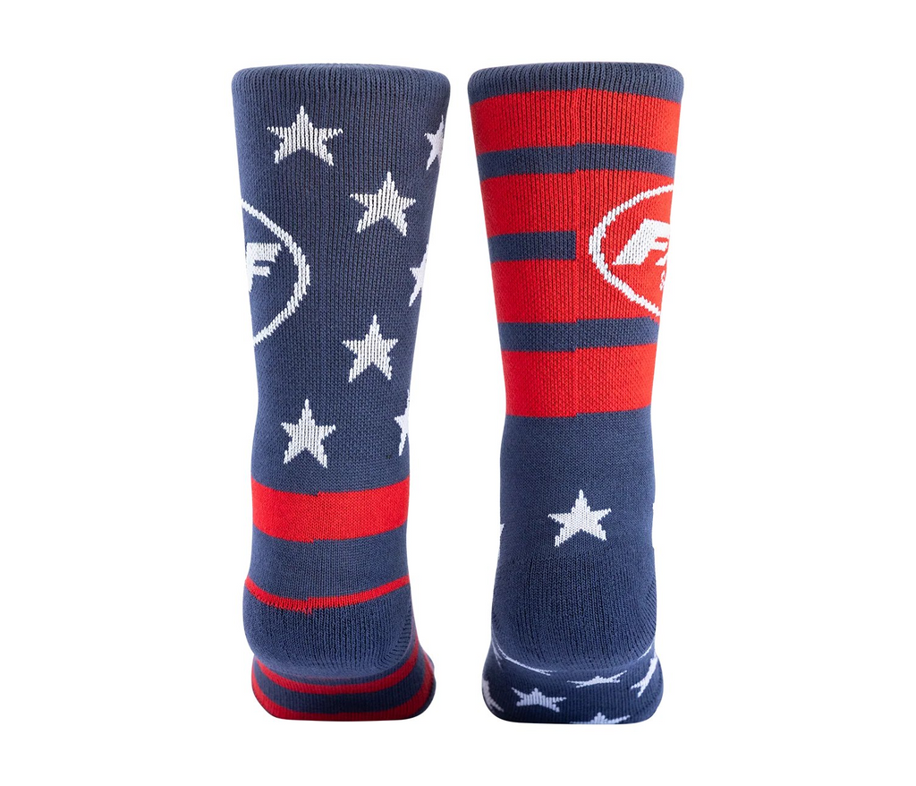 FMF Stars and Bars Socks - Navy - One Size - FA25194904