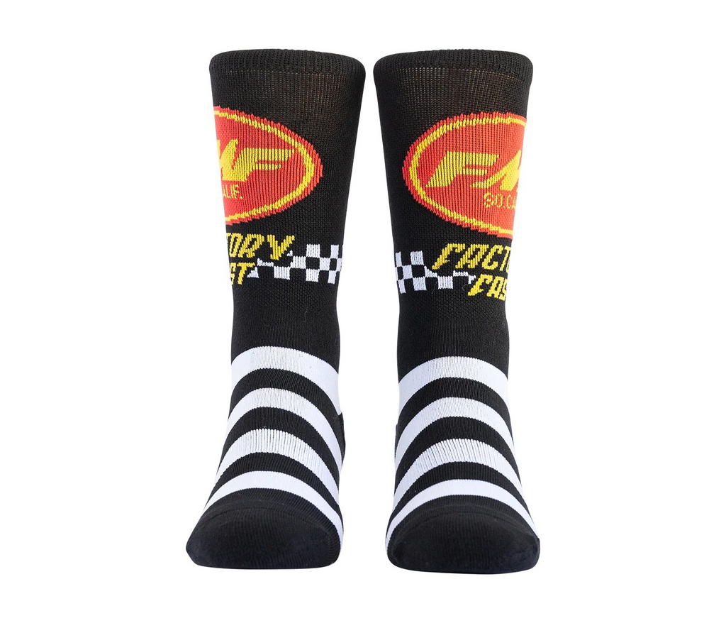 FMF Factory Fast Socks - Black - One Size - FA25194905