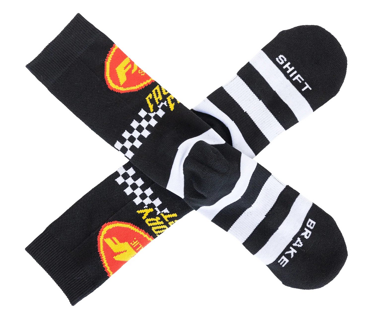 FMF Factory Fast Socks - Black - One Size - FA25194905