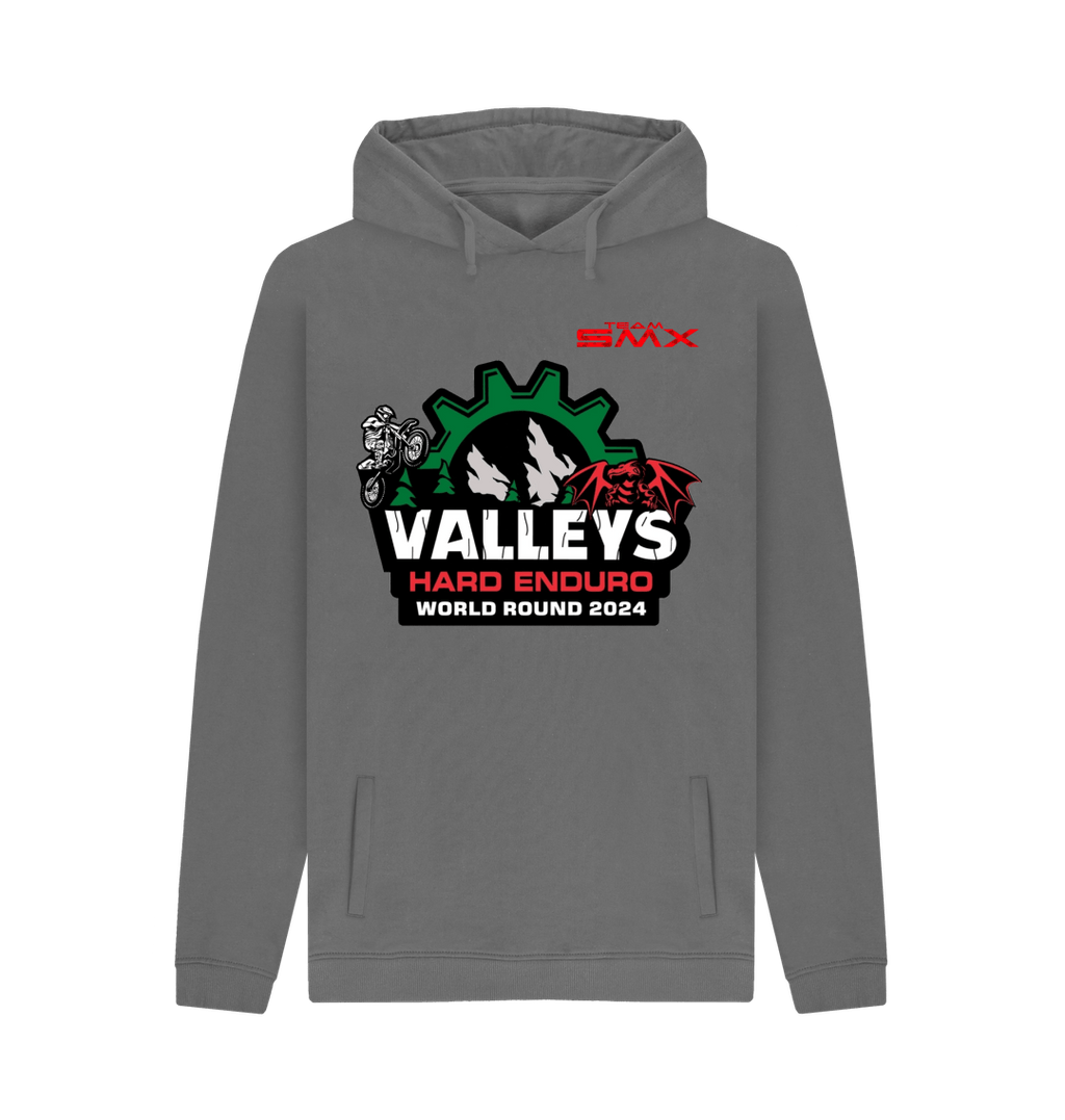 Slate Grey Printed Hoody Front