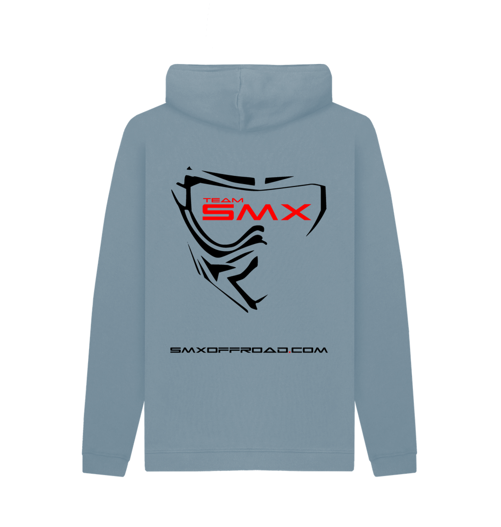 Stone Blue Printed Hoody Back