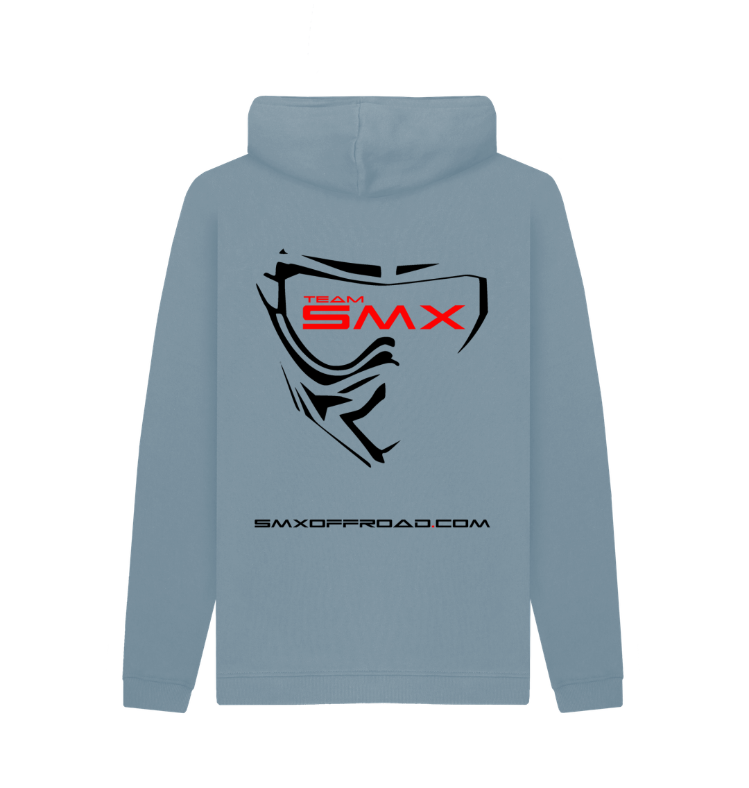 Stone Blue Printed Hoody Back