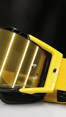 FIR NANO MOTOCROSS ENDURO BLACKOUT GOGGLES, ANTI-FOG TAC LENS, BAG & LENS WIPE INCLUDED