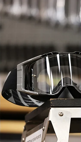 FIR NANO MOTOCROSS ENDURO BLACKOUT GOGGLES, ANTI-FOG TAC LENS, BAG & LENS WIPE INCLUDED