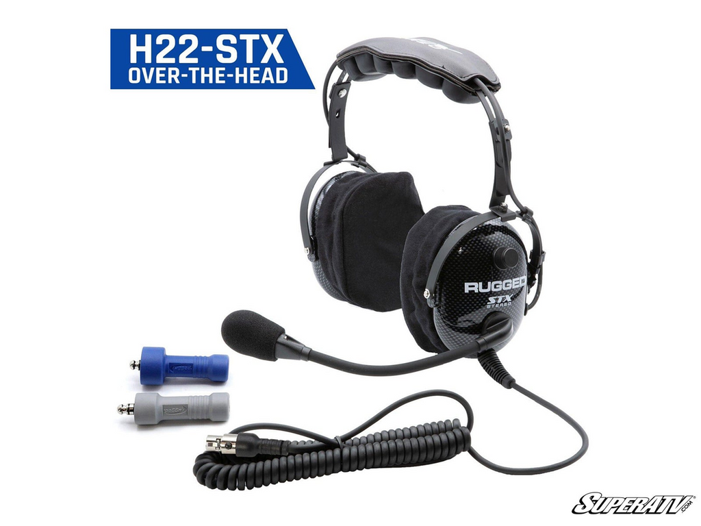 Rugged Radios ULTIMATE Alpha Audio Stereo Over The Head Headset with Volume Control