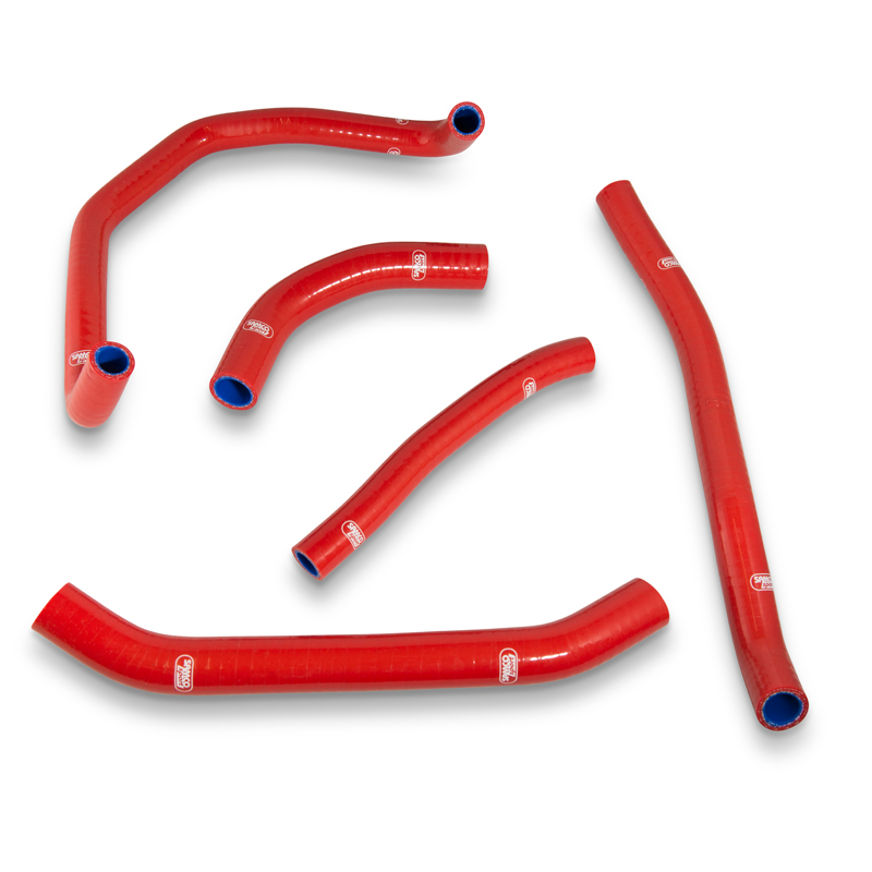 COOLANT HOSE 5 PIECE KIT RED 16-19 HONDA 1100 AFRICA TWIN CRF L OEM DESIGN SAMCO HON-108-RD