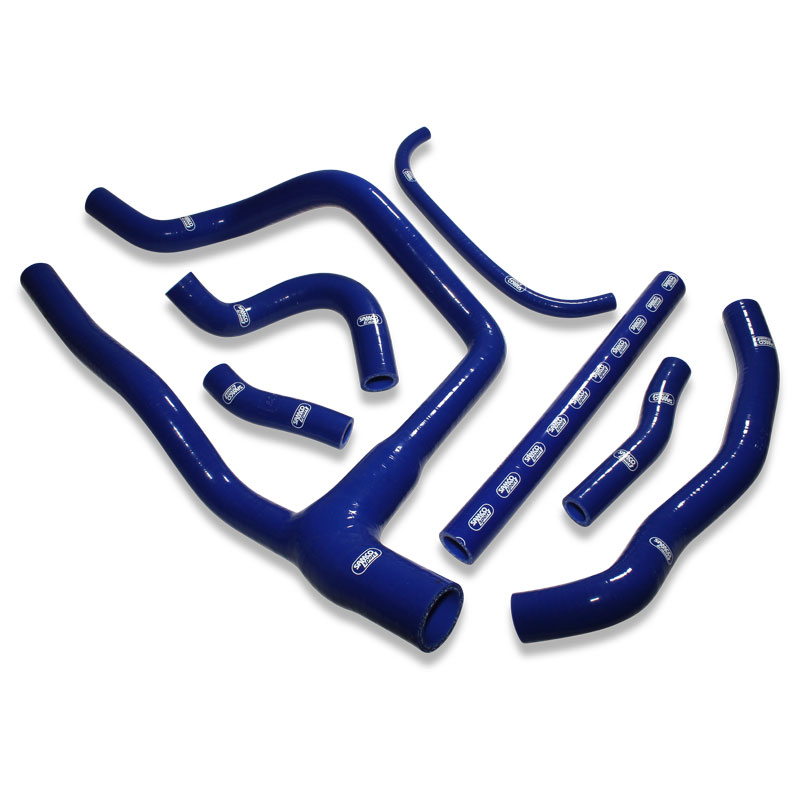 COOLANT HOSE 7 PIECE KIT BLUE 88-92 HONDA 650 750 AFRICA TWIN XRV SAMCO SPORT HON-121-BU