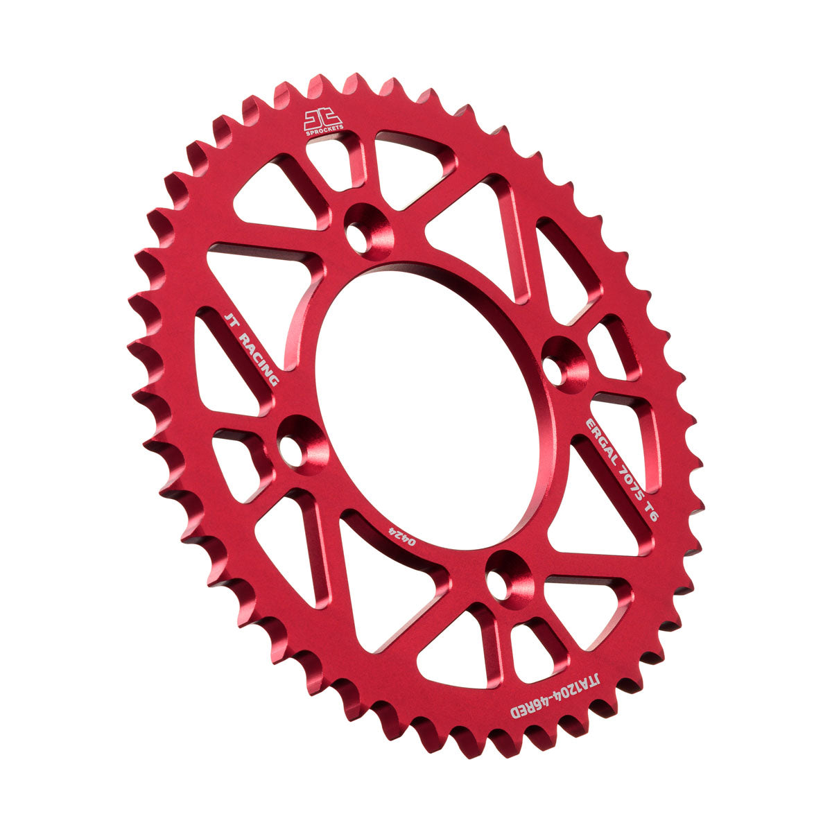 REAR SPROCKET JTA1204.46RED ALUMINIUM RED