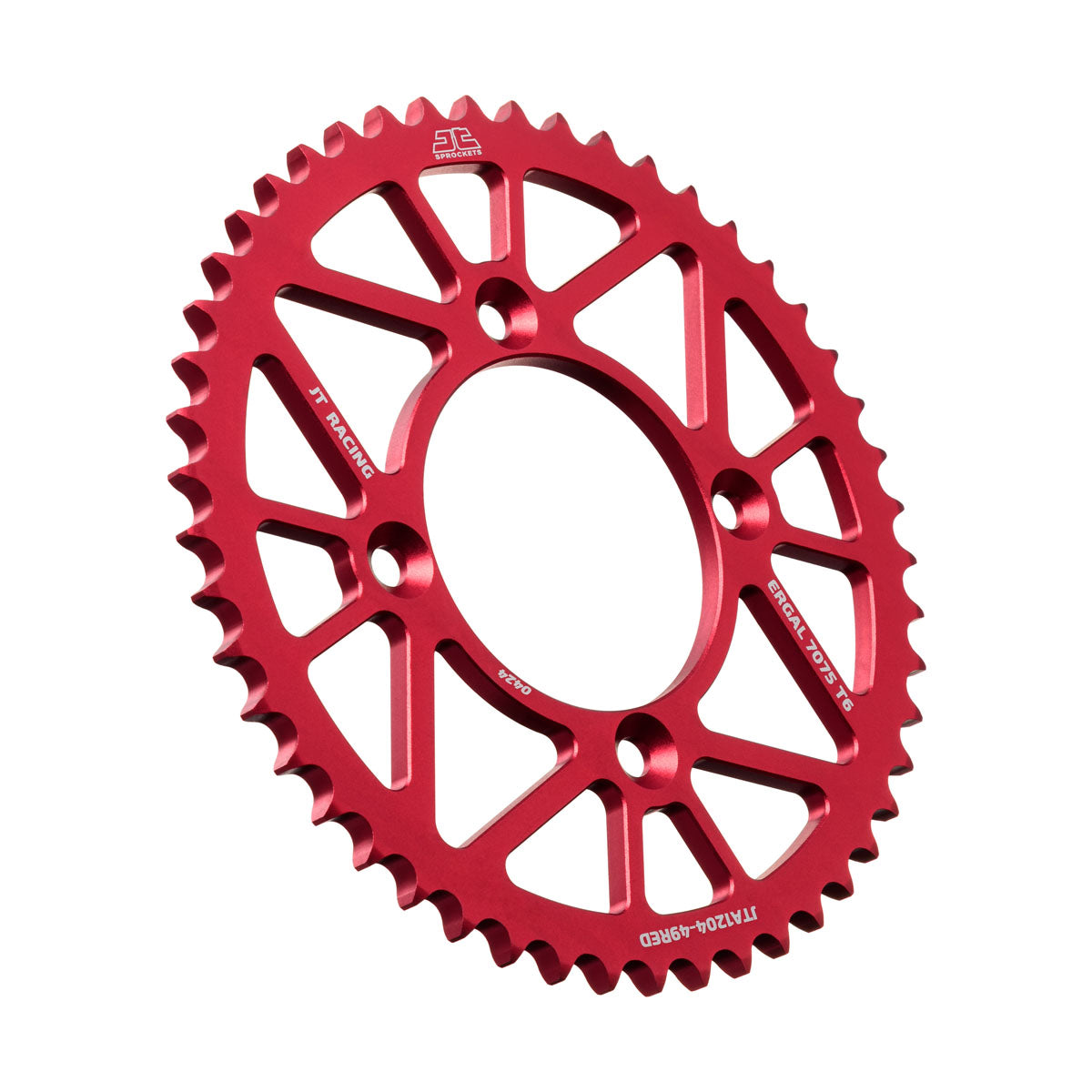 REAR SPROCKET JTA1204.49RED ALUMINIUM RED