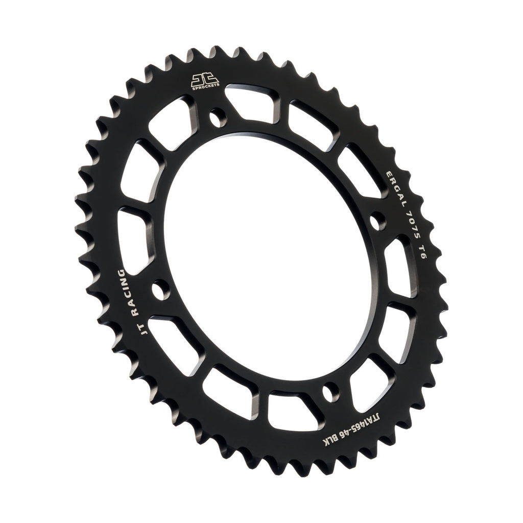 REAR SPROCKET ALLOY BLACK. 1465, JTA1465.46BLK 7075-T6 Aluminium