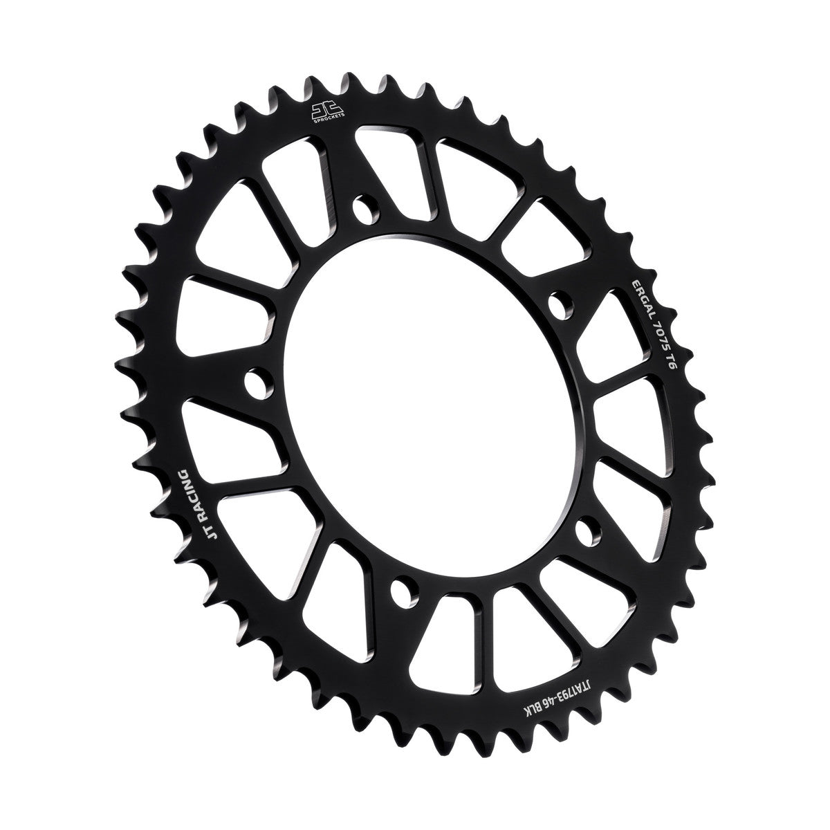 REAR SPROCKET ALLOY JTA1793.46BLK, JT RACELITE 7075 T6, CHAIN CONVERSION 520