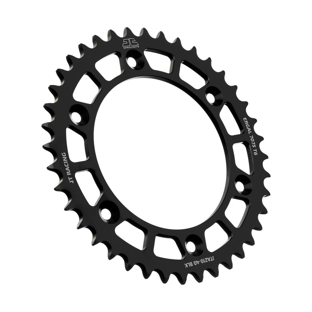 REAR SPROCKET JT RACERLITE BLACK, JT JTA210.40BLK 7075-T6 Aluminium