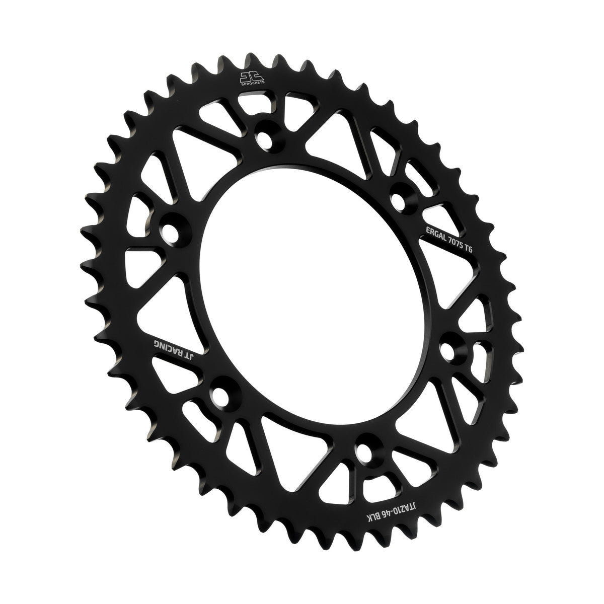 REAR SPROCKET JT RACERLITE BLACK, JT JTA210.46BLK 7075-T6 Aluminium